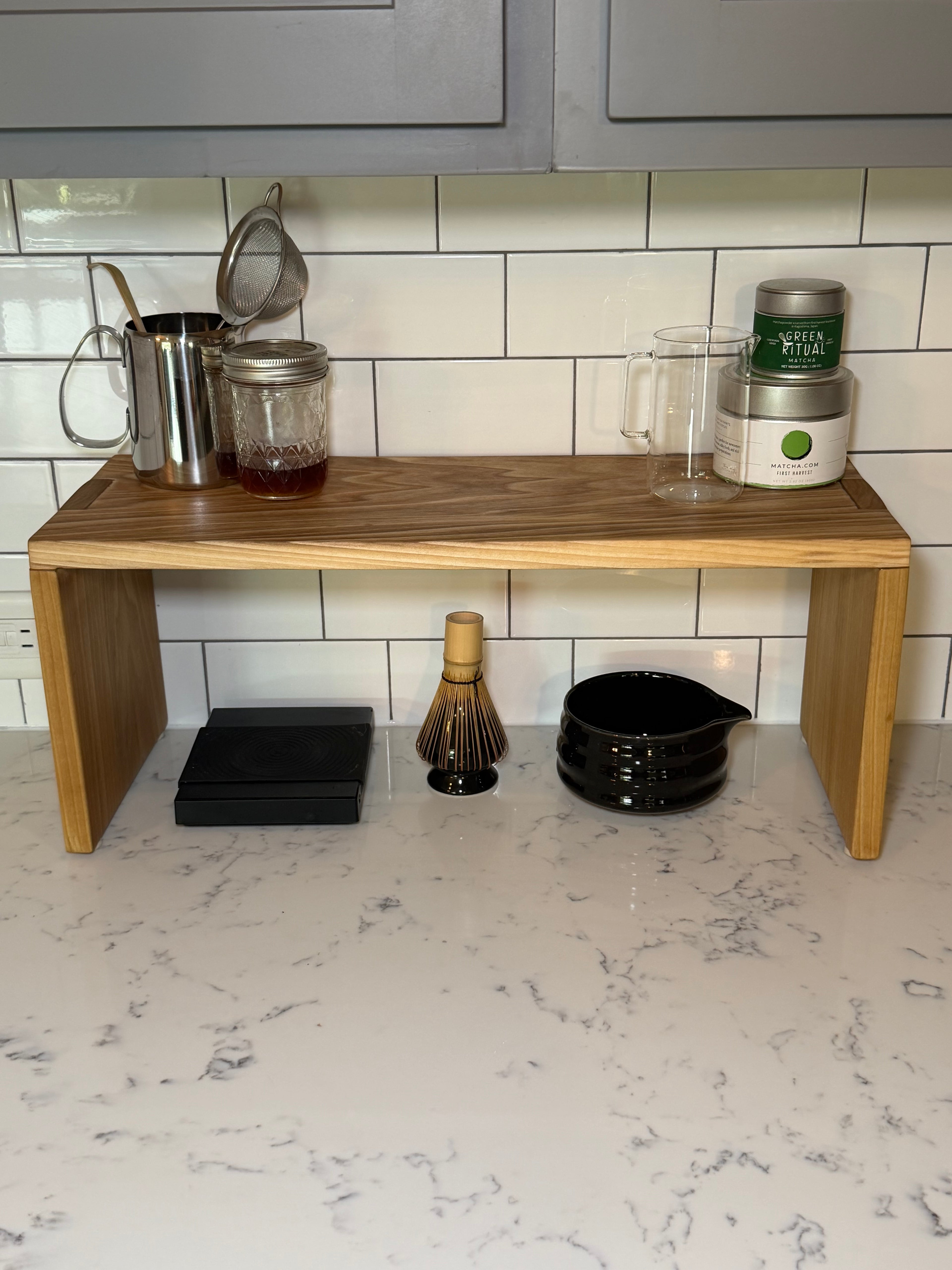 Poplar Countertop Shelf
