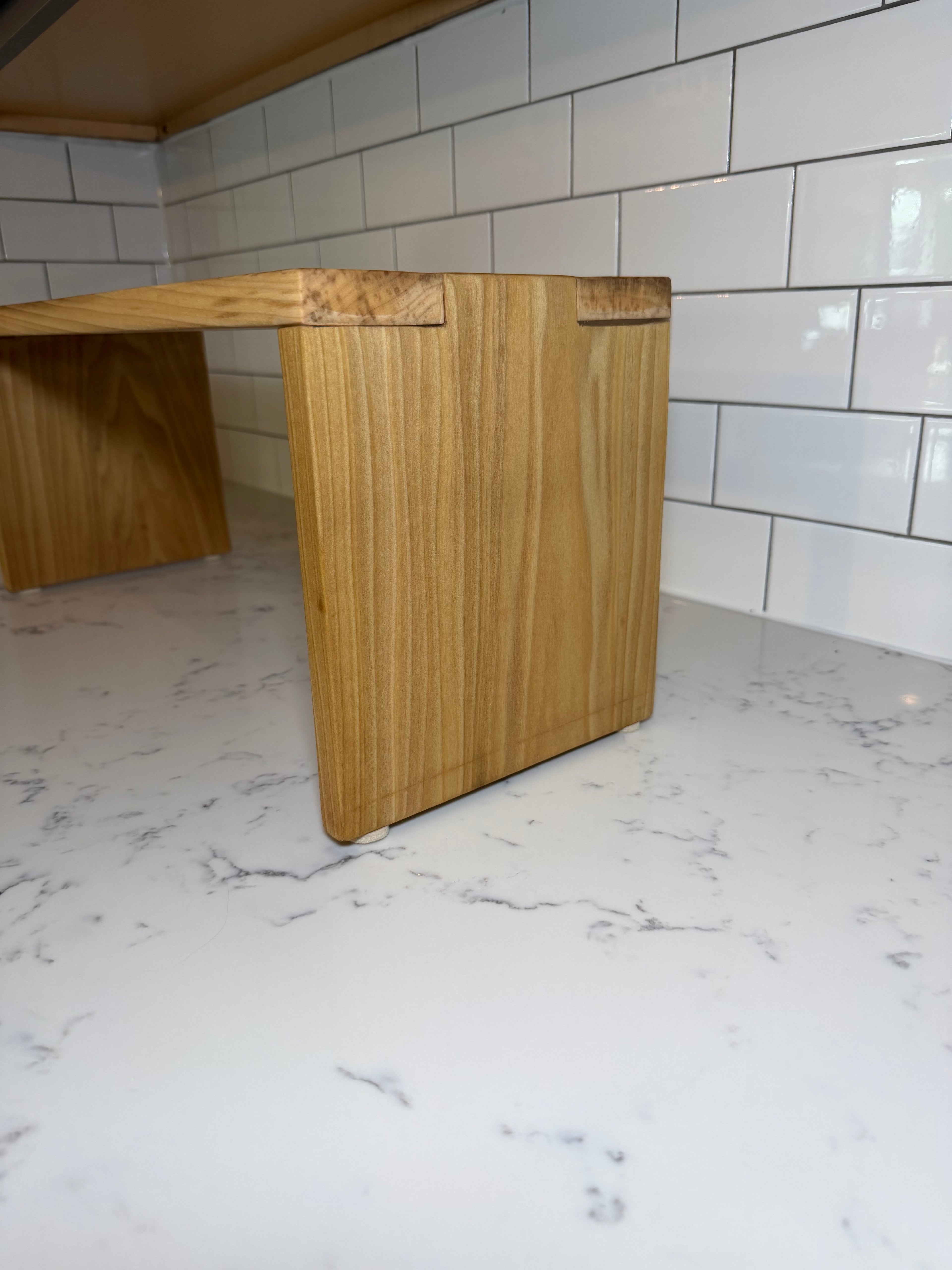 Poplar Countertop Shelf