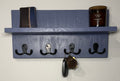 Entryway Shelf with Hooks — Blue