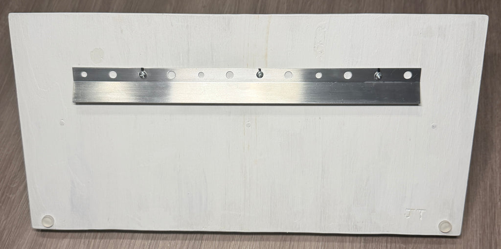 Entryway Shelf with Hooks — White