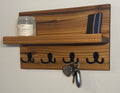 Entryway Shelf with Hooks — Cedar
